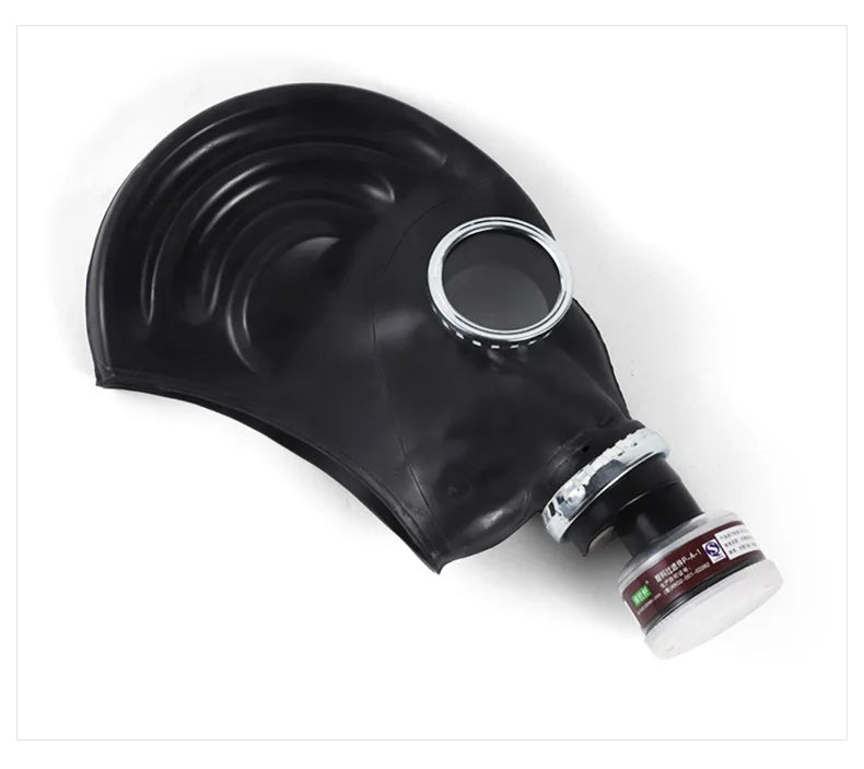 MÃƒÂ¡scara de Gas fantasma de cara completa negra creativa, respirador de goma, mÃƒÂ¡scara de prevenciÃƒÂ³n quÃƒÂ­mica, capucha RD40 de 40mm para pintar pesticidas en aerosol