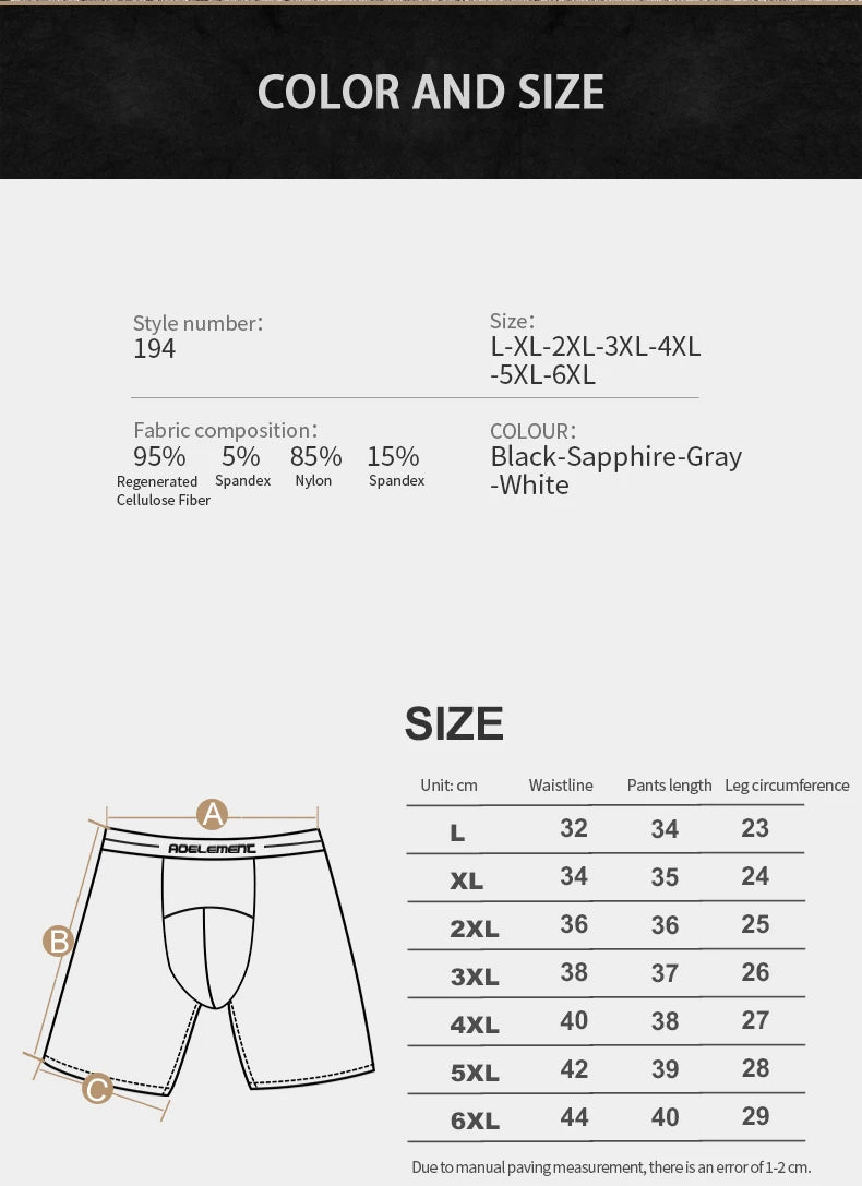 Ropa interior deportiva Extra larga para hombre, bóxer para correr, antidesgaste, piernas de gran tamaño, seda de hielo, suelto, 100kg, Fat Guy, cuatro esquinas