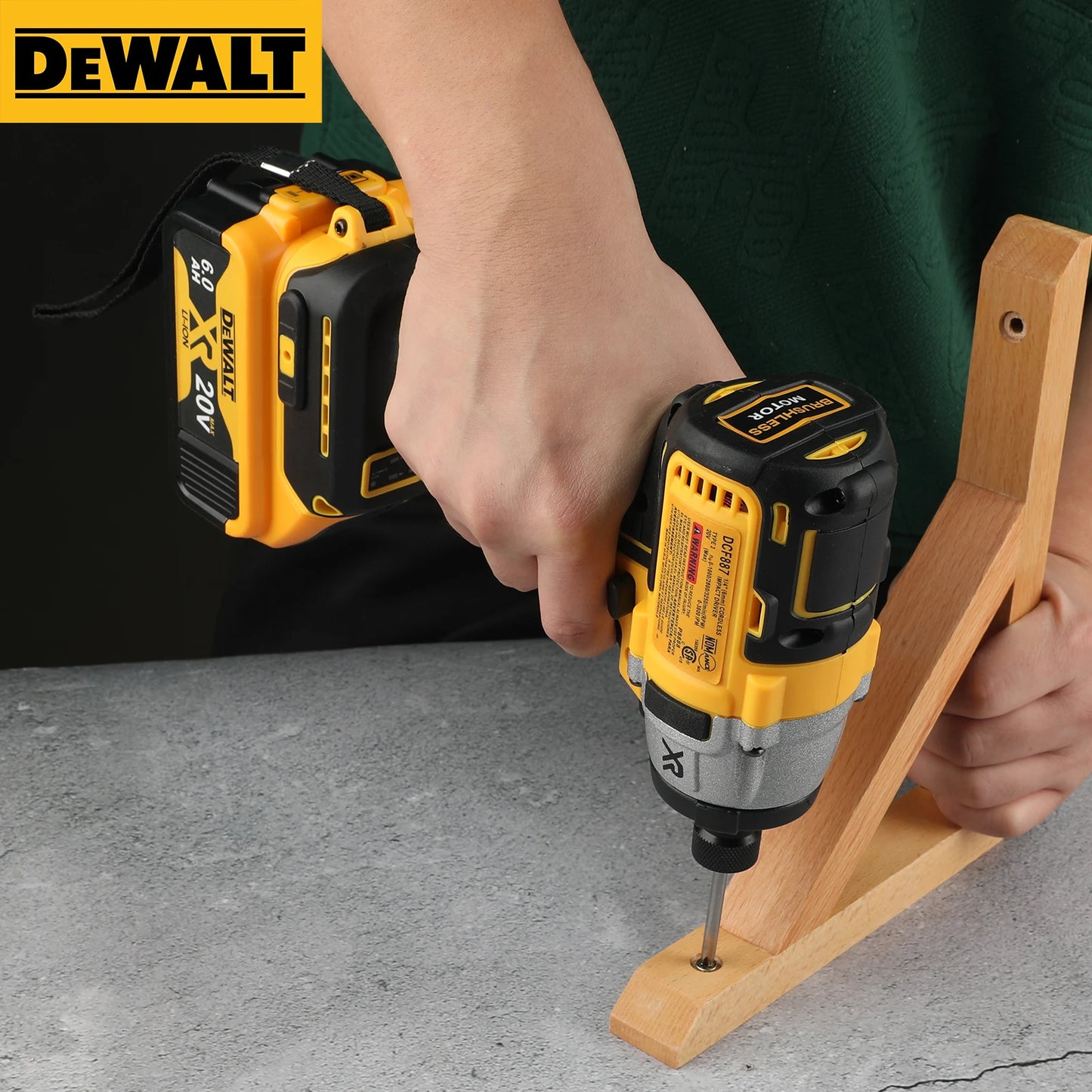 Dewalt DCD887 Taladro y destornillador de impacto inalÃ¡mbrico sin escobillas de iones de litio de 20 V - Powerhouse multifuncional