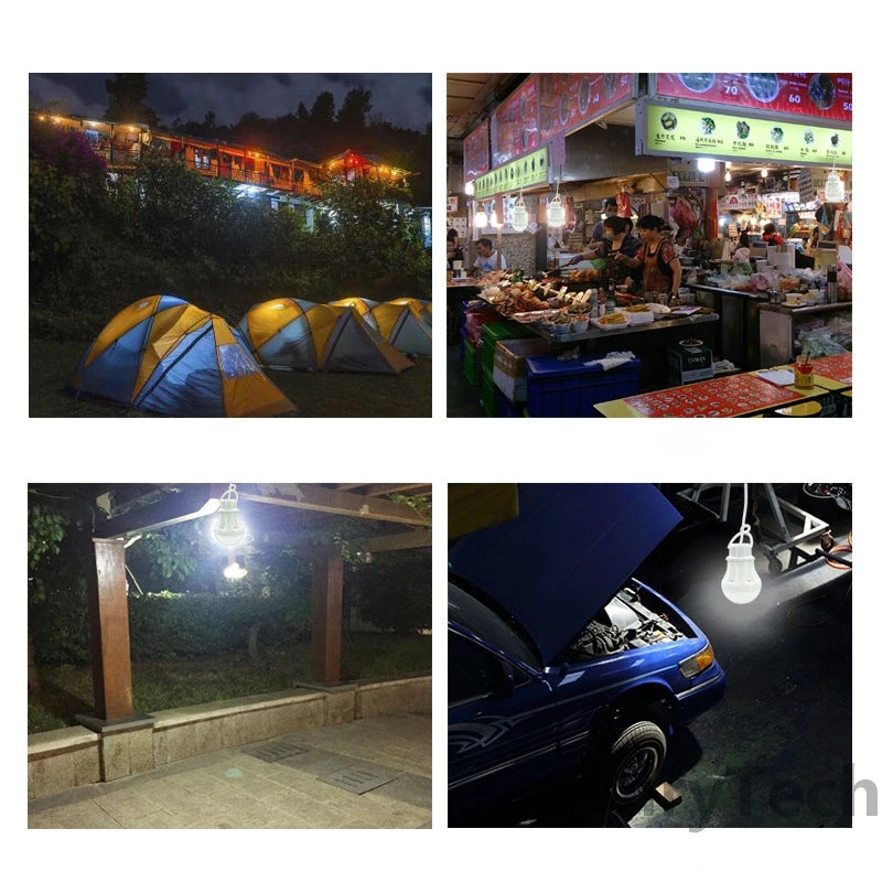 Linterna Led DC5V, lámpara de luz para campamento, bombilla de emergencia Usb, lámpara colgante para tienda de campaña para trabajo, barbacoa, pesca, reparación, equipo de Camping para exteriores