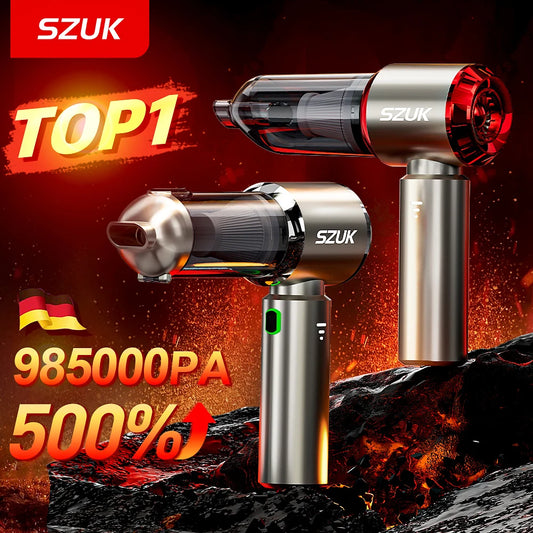 SZUK C012MAX aspiradora de coche, Mini máquina de limpieza de succión fuerte, soplador portátil inalámbrico, electrodomésticos