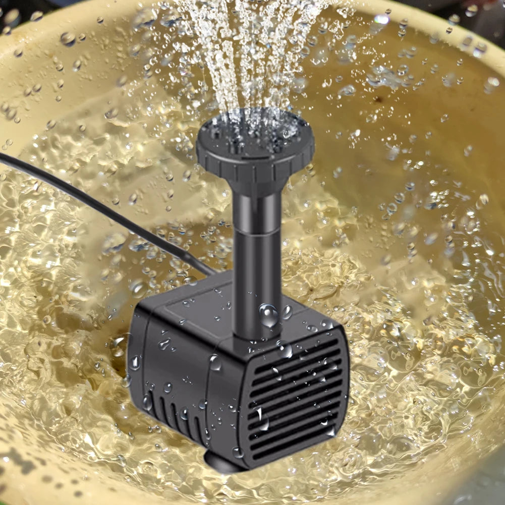 Bomba de fuente de agua Solar con boquillas, Kit de bomba de estanque de fuente Solar, Kit de bomba de agua Solar para jardín, piscina, estanque, fuente de acuario