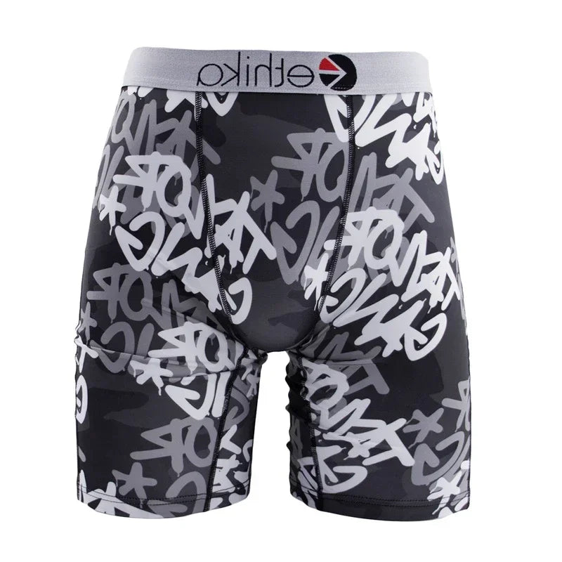 ETHIKA ropa interior 1 Uds. Boxershorts estampados sexis para hombre bañadores transpirables para hombre de talla grande S-3XL calzoncillos de natación para hombre bragas para hombre