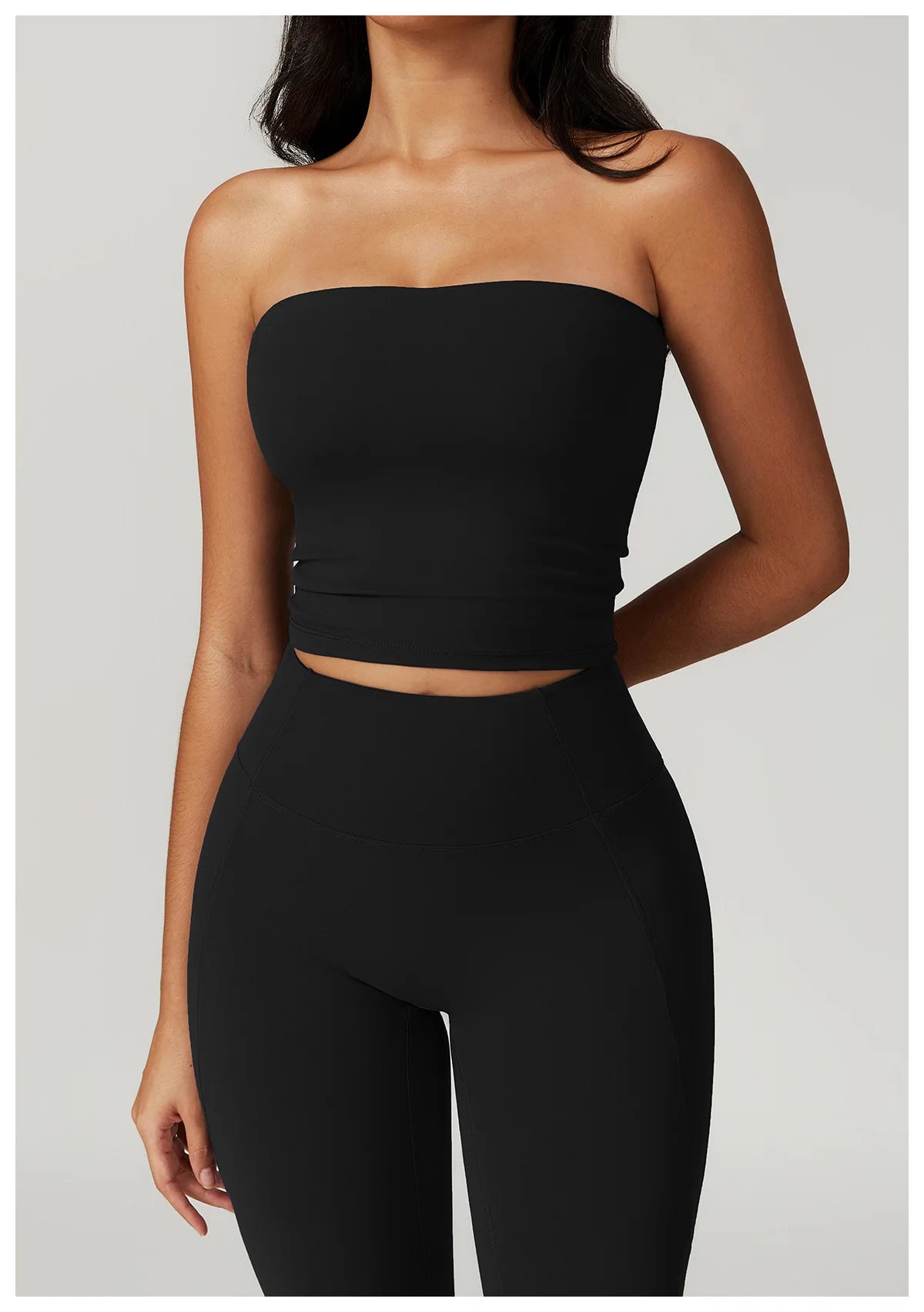 Chaleco de Yoga sin tirantes para mujer, Sujetador deportivo Sexy con parte de atrás bonita para mujer, ropa interior para gimnasio, Top deportivo de secado rápido que absorbe los golpes