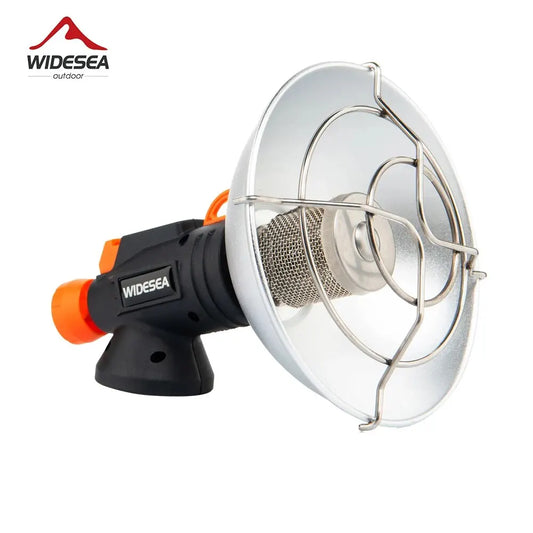 Calentador de Camping Widesea, chimenea portátil de acero inoxidable para invierno, estufa al aire libre, quemador de Gas para senderismo, equipo de supervivencia de calefacción