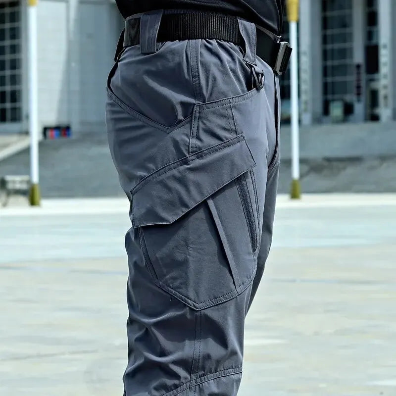 Pantalones tácticos militares Cargo para hombre, pantalones impermeables, pantalones casuales, resistentes al desgaste, con múltiples bolsillos, para senderismo al aire libre, pantalones de trabajo para hombre