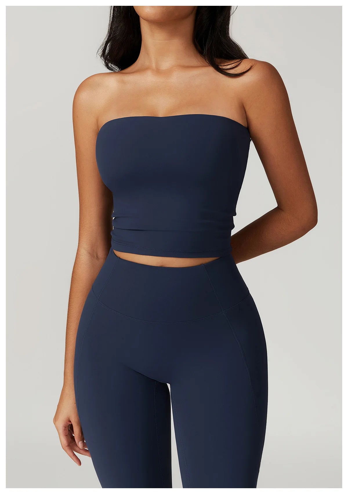Chaleco de Yoga sin tirantes para mujer, Sujetador deportivo Sexy con parte de atrás bonita para mujer, ropa interior para gimnasio, Top deportivo de secado rápido que absorbe los golpes