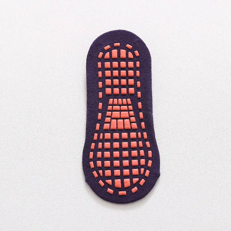 Calcetines antideslizantes para niños y adultos, calcetines de trampolín para padres e hijos, calcetines de algodón elásticos, calcetines deportivos para niños y niñas
