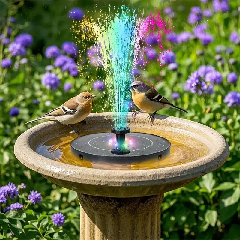 Bomba de fuente Solar LED de 3,5 W con 6 boquillas para estanque de baño de pájaros, acuario al aire libre, decoración de jardín, estanque, Patio, ciclismo acuático
