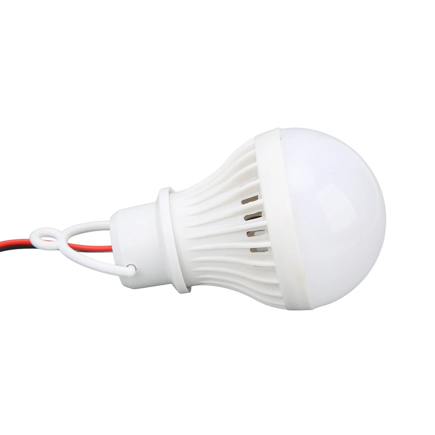 Linterna LED para tienda de campaña, bombilla de emergencia de plástico para exteriores con gancho para senderismo, pesca, bombilla colgante para tienda de campaña de 12V y 5W