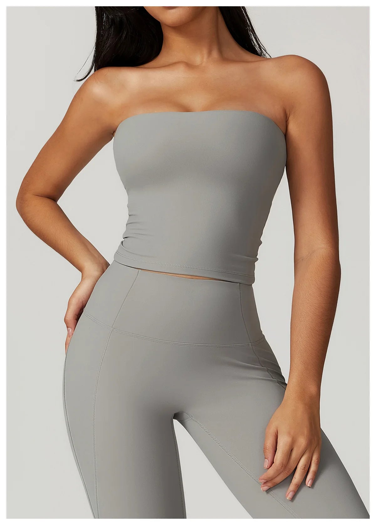 Chaleco de Yoga sin tirantes para mujer, Sujetador deportivo Sexy con parte de atrás bonita para mujer, ropa interior para gimnasio, Top deportivo de secado rápido que absorbe los golpes