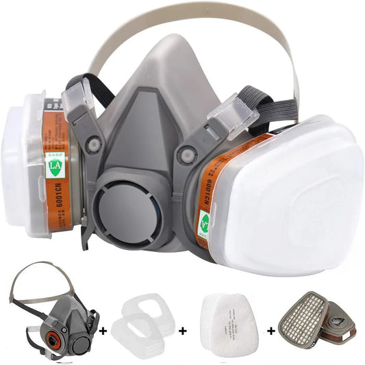 Respirador facial completo reutilizable, mÃƒÂ¡scara en aerosol 6200 para pulverizaciÃƒÂ³n, pintura, pulido quÃƒÂ­mico, soldadura, protecciÃƒÂ³n para el trabajo de carpinterÃƒÂ­a