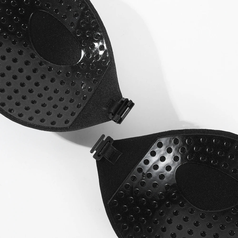 Sujetador Sexy para mujer, Sujetador Invisible de realce, autoadhesivo de silicona, cierre frontal sin costuras, adhesivo, sin espalda, sin tirantes