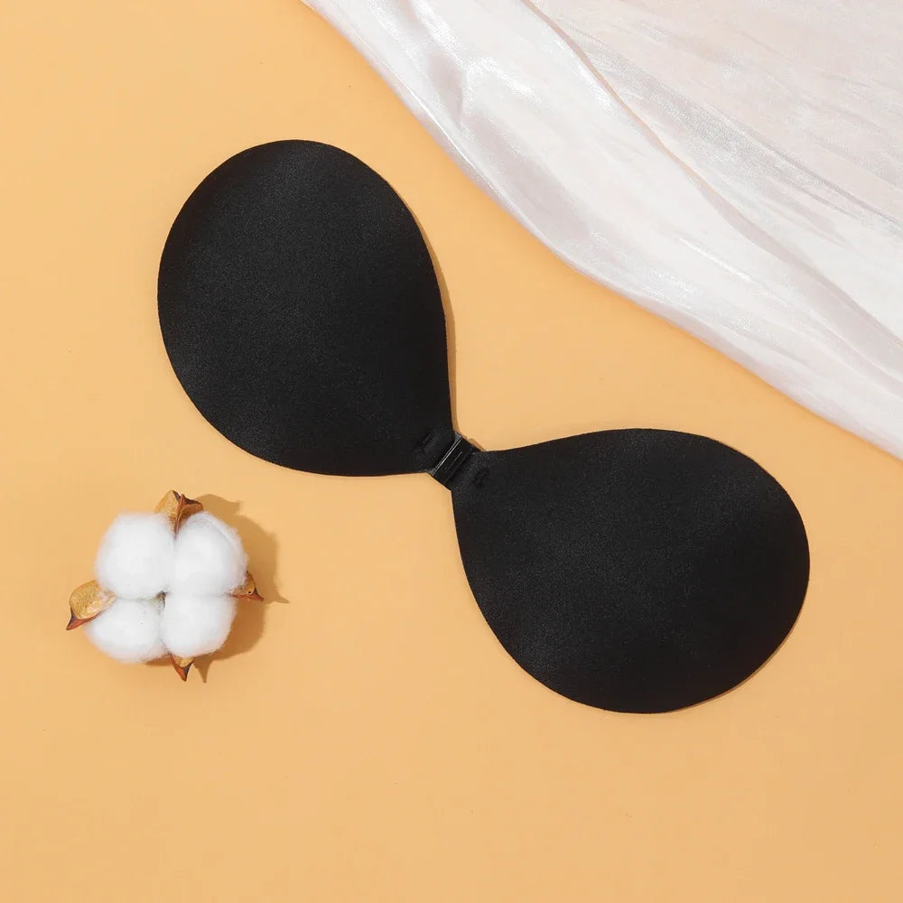 Sujetador Sexy para mujer, Sujetador Invisible de realce, autoadhesivo de silicona, cierre frontal sin costuras, adhesivo, sin espalda, sin tirantes