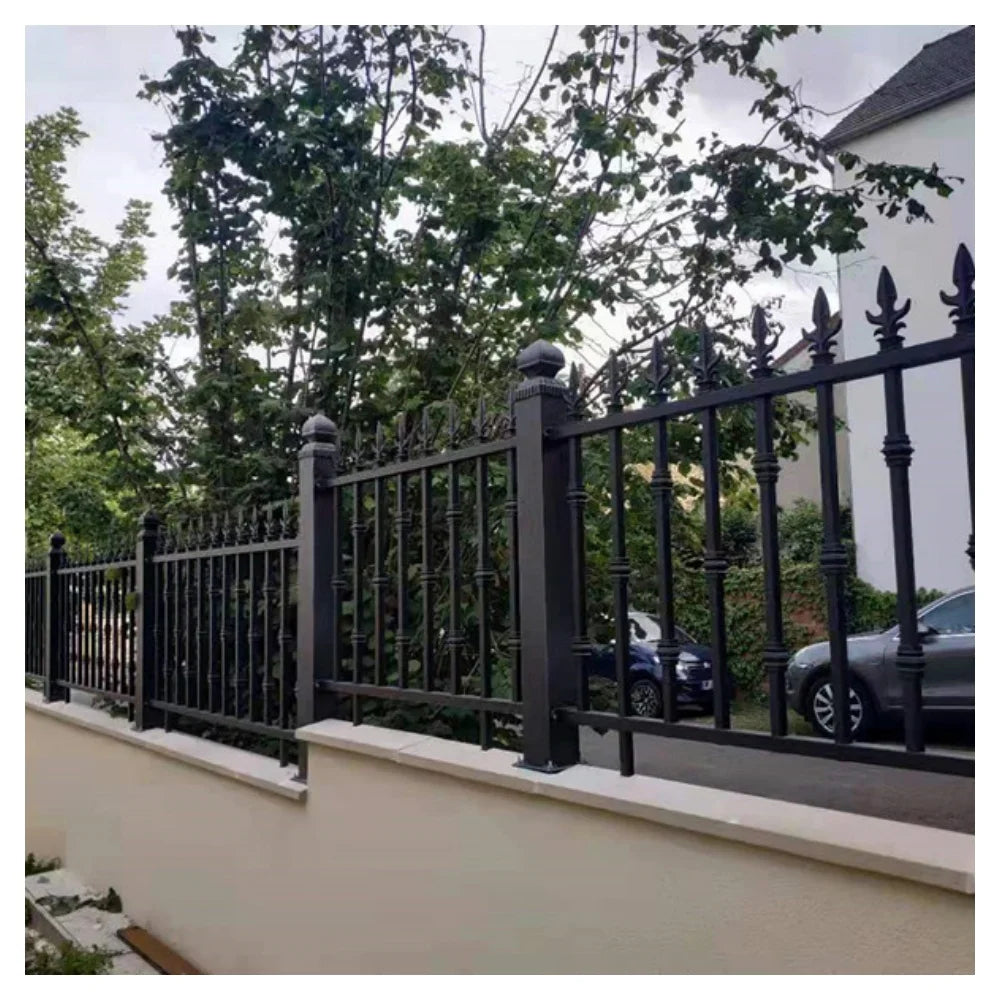 Venta al por mayor de paneles de valla de aluminio, puertas de entrada, paneles de valla de aluminio recubiertos en polvo de alta calidad para jardín