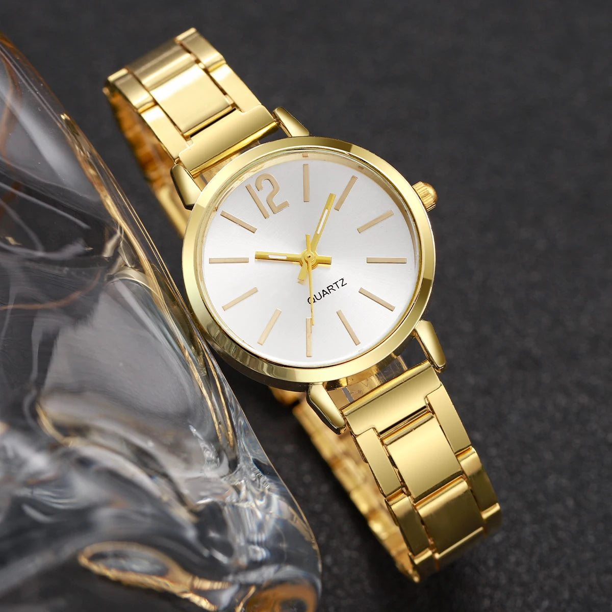 1/2/3 Uds. Relojes de moda para Mujer, Reloj de cuarzo analógico con esfera Simple para Mujer, Reloj para Mujer y niñas, Reloj de regalo (sin caja)