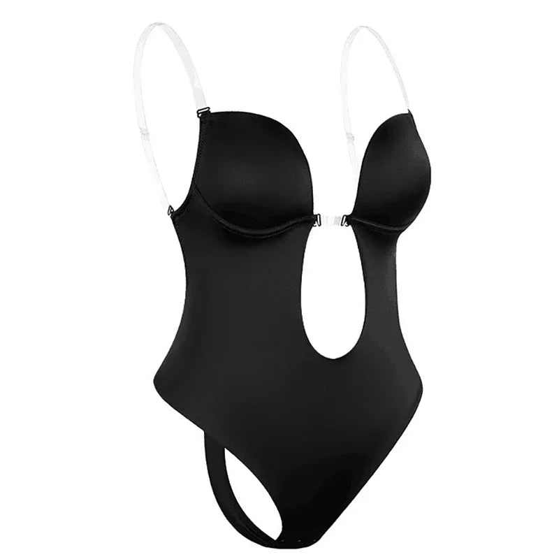 Sujetador moldeador de cuerpo completo para mujer, Body sin espalda, Tanga, moldeadores invisibles, Control de barriga, fajas, funda, ropa interior adelgazante