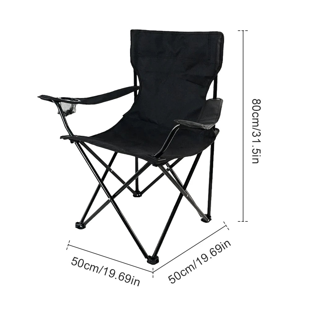 Silla plegable para exteriores, silla de Camping con portabotellas, sillas de tela Oxford para Picnic, sillas portÃ¡tiles para pesca en la playa, silla para exteriores