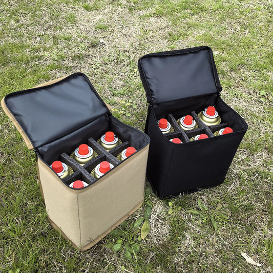 Bolsa de almacenamiento para tanques de Gas para acampar, funda protectora portátil para cilindro de combustible, bolsa de transporte ligera para campamento, anticolisión para cocinar al aire libre