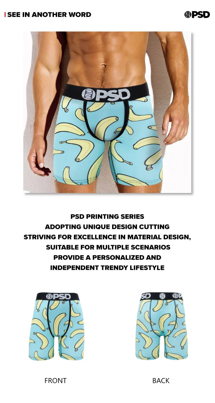 OZPSD, 2 uds., ropa interior para hombre, calzoncillos estampados transpirables para hombre, bragas para hombre de talla grande, Boxershorts sexis para nadar, Boxers para hombre, calzoncillos