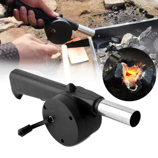 Ventilador de barbacoa para acampar, soplador portátil manual, soplador eficiente para hacer fuego, soplador de combustión de carbón, herramientas para barbacoa y Picnic
