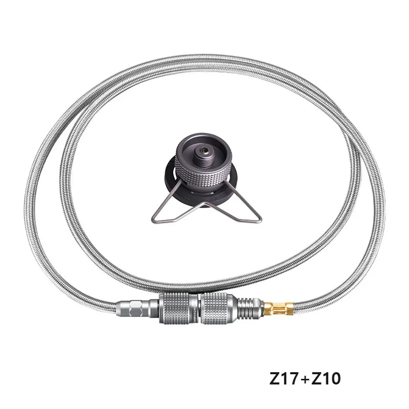 Adaptador de estufa de Gas para acampar, adaptador de Gas butano, convertidor de manguera de extensión, adaptador de quemador al aire libre, equipo de utensilios de cocina para acampar