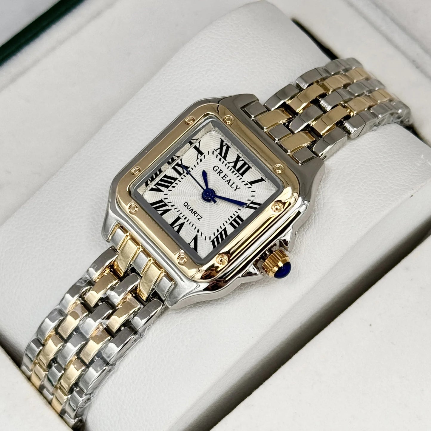 Relojes de lujo para mujer, relojes de pulsera cuadrados de cuarzo de marca clásica para mujer, correa de aleación, reloj de pulsera de negocios para mujer
