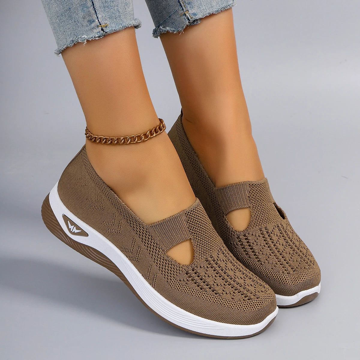 Nuevos zapatos deportivos de primavera para mujer, zapatos deportivos informales a la moda, transpirables, ligeros, antideslizantes, resistentes al desgaste, zapatos planos