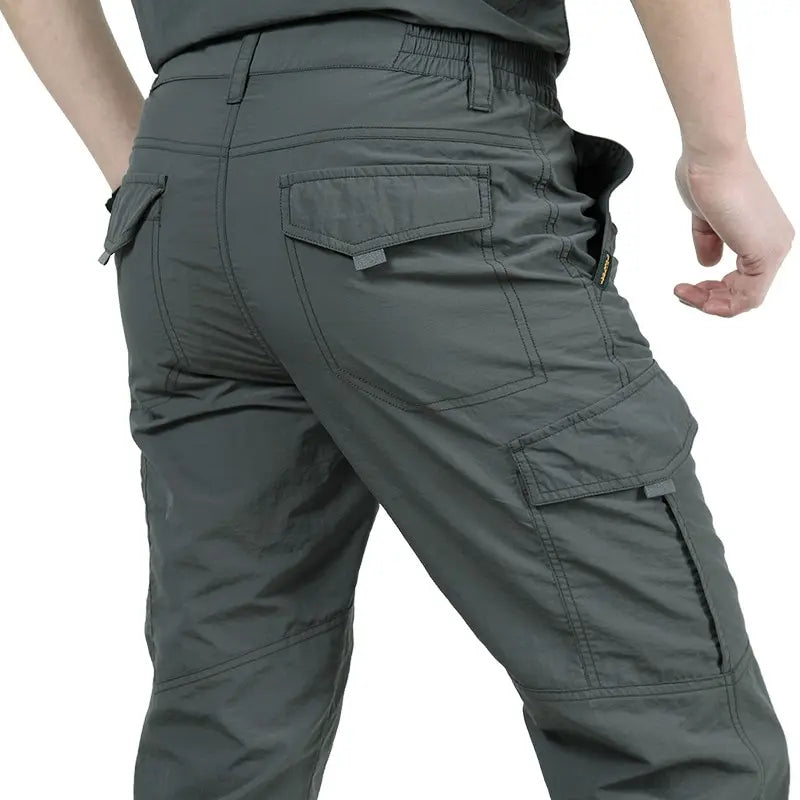 Pantalones tácticos militares Cargo para hombre, pantalones impermeables, pantalones casuales, resistentes al desgaste, con múltiples bolsillos, para senderismo al aire libre, pantalones de trabajo para hombre