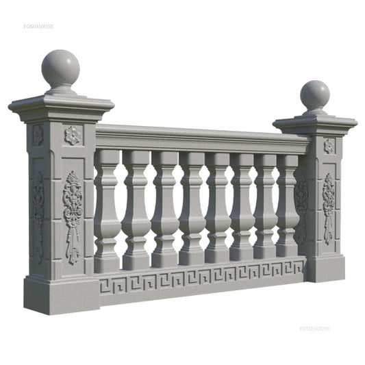 Nuevo molde de barandilla de columna romana gruesa, edificios de jardín, barandilla fundida en el lugar, columna de cemento, molde de barandilla reutilizable para balcón