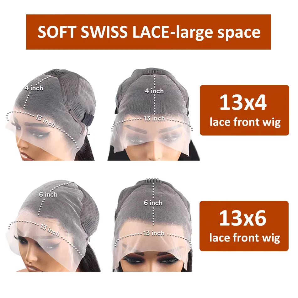Peluca Frontal de onda profunda suelta de 30 pulgadas, cabello humano 13x4, peluca con malla Frontal rizada, pelucas de agua de encaje HD transparente, densidad 180 brasileña