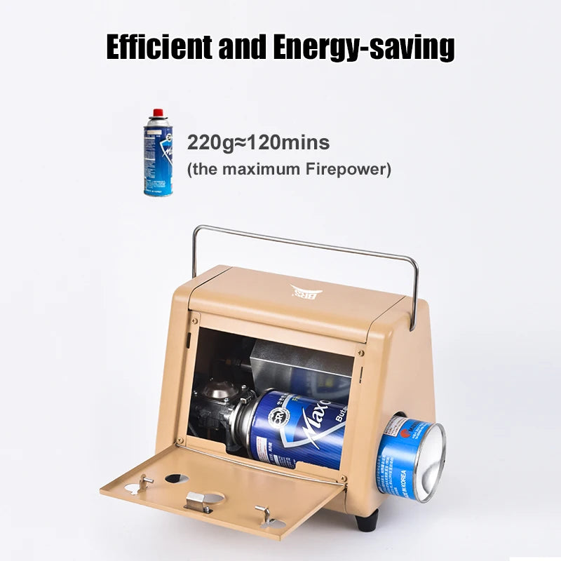 Calentador de tienda portátil BRS-H23, calentador de butano para espacio exterior de 1500W con válvula de Control, calentador de Patio de rayos infrarrojos para acampar en invierno