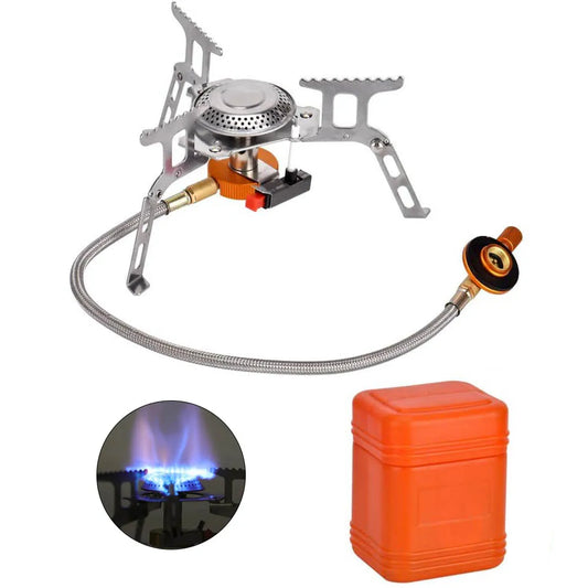 Estufa de Gas para acampar al aire libre, quemador de alta potencia, calentador portÃ¡til para barbacoa, equipo de cocina portÃ¡til para turistas, suministros para Picnic