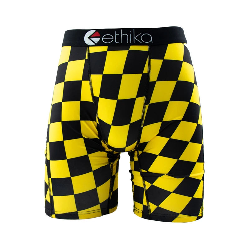 ETHIKA, 1 Uds., ropa interior sexi para hombre, Boxers transpirables para nadar, calzoncillos para hombre de talla grande S-3XL, bañadores para hombre, bragas para hombre, calzoncillos Boxer