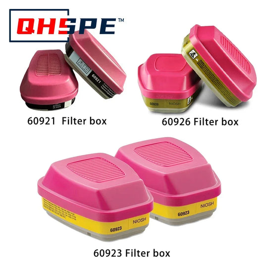 Accesorios de caja de filtro de mÃƒÂ¡scara de gas 60926, 60923, 60921 - Cartucho/filtro multigas/vapor con protecciÃƒÂ³n P100 para vapores orgÃƒÂ¡nicos