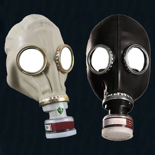 MÃƒÂ¡scara de Gas fantasma de cara completa negra creativa, respirador de goma, mÃƒÂ¡scara de prevenciÃƒÂ³n quÃƒÂ­mica, capucha RD40 de 40mm para pintar pesticidas en aerosol