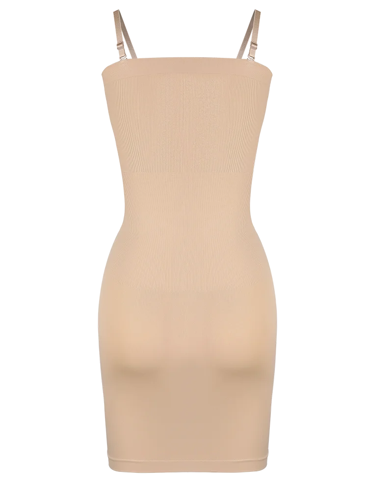 Ropa moldeadora sin tirantes para mujer, deslizadores completos para debajo de los vestidos, contracción Invisible del vientre, Control de barriga, vestido moldeador de cuerpo adelgazante