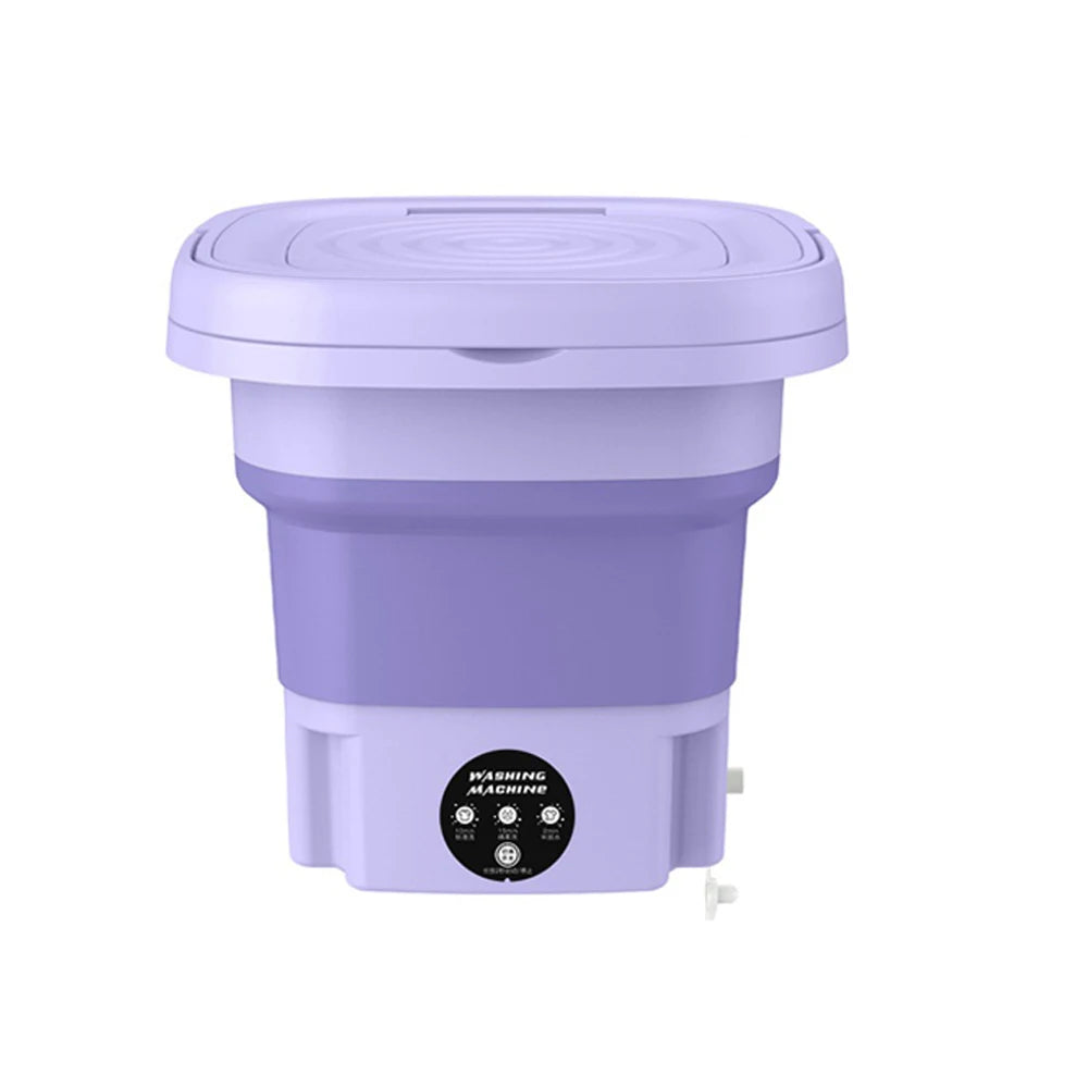 Lavadora plegable pequeña portátil de 8L con secador giratorio para calcetines, ropa interior, bragas, lavadora, Mini lavadora doméstica
