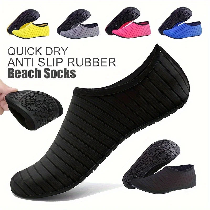1 par de zapatos de agua para mujer, calcetines descalzos, antideslizantes, de secado rÃ¡pido, para hombre, playa, nataciÃ³n, deportes acuÃ¡ticos