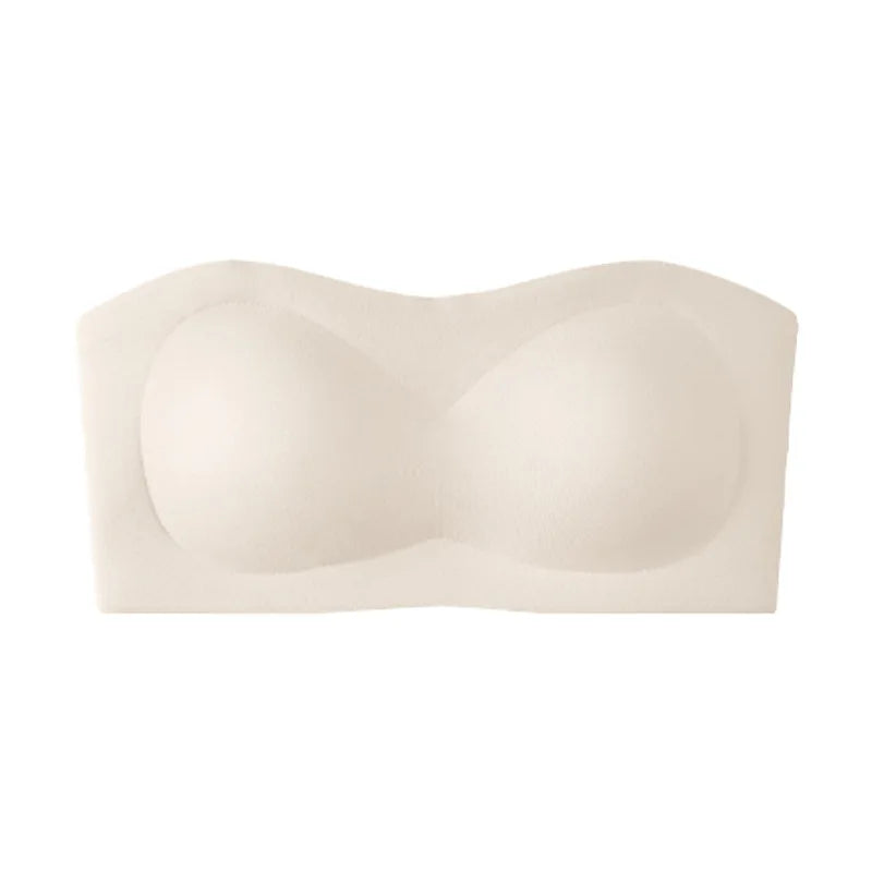 Sujetador adhesivo blanco sin tirantes, Push-Up, antideslizante, pecho pequeño, ligero, lencería Invisible Sexy para mujer, fiesta diaria, boda