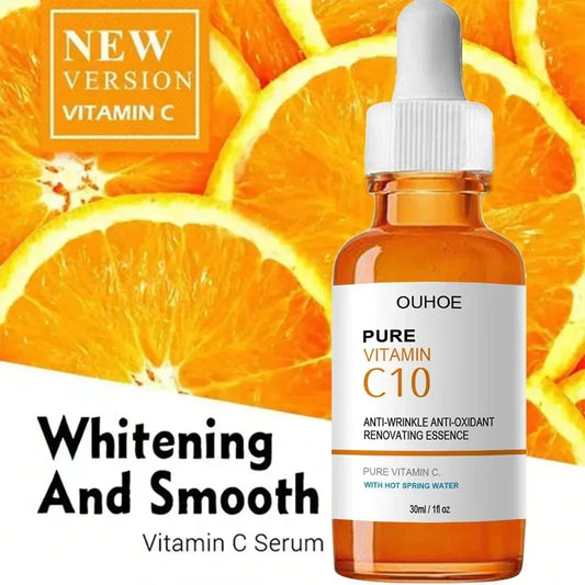 Eliminador de arrugas con vitamina C, suero facial reafirmante que se desvanece, lÃƒÂ­neas finas, esencia antienvejecimiento, blanqueamiento, ilumina, nutre el cuidado de la piel