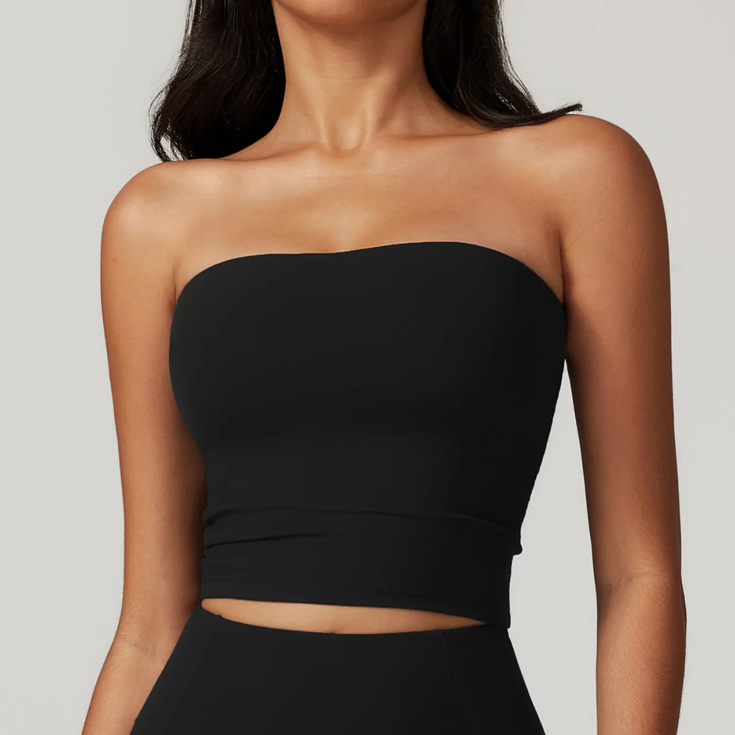 Chaleco de Yoga sin tirantes para mujer, Sujetador deportivo Sexy con parte de atrás bonita para mujer, ropa interior para gimnasio, Top deportivo de secado rápido que absorbe los golpes