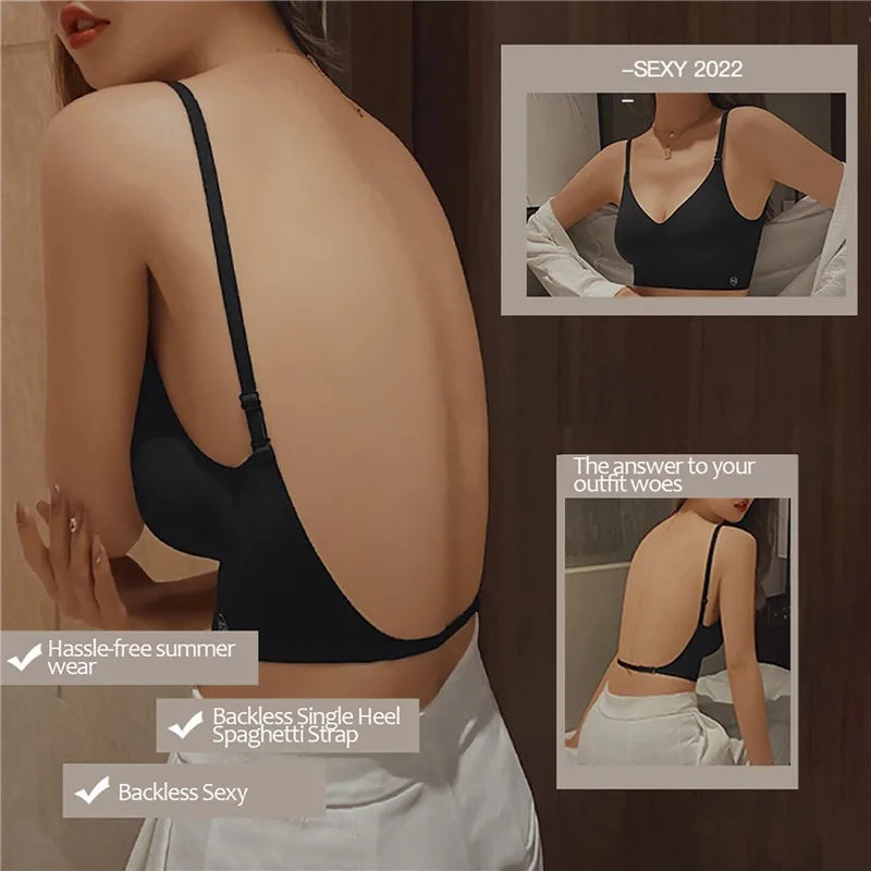 Sujetadores acolchados sin costuras ultrafinos para mujer, ropa interior de seda de hielo, lencería Sexy de pecho pequeño, Push Up, Tops de tubo Sexy, sujetador íntimo