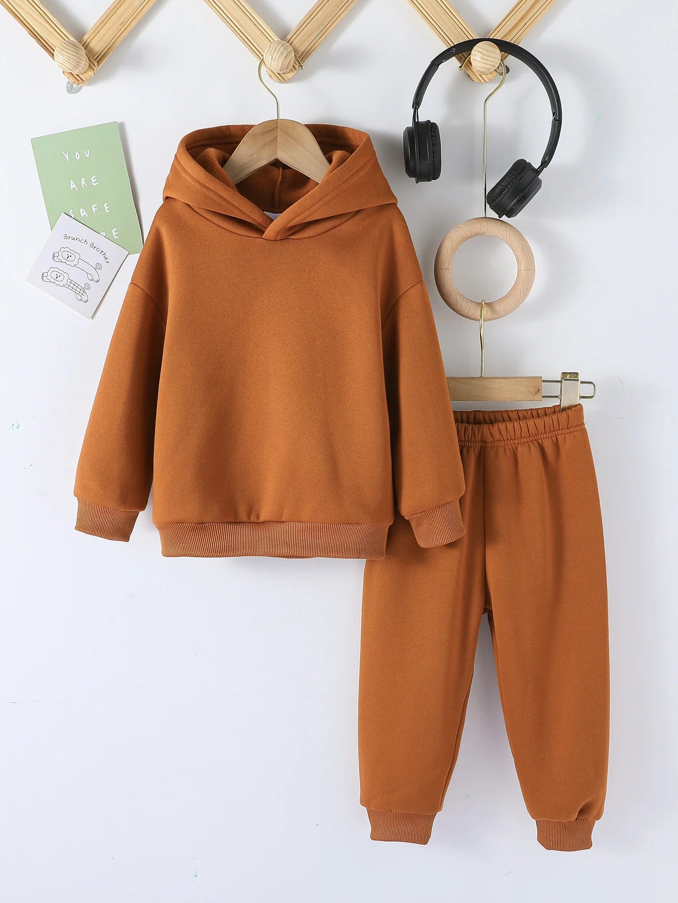 Moda para niÃƒÂ±os, 2 uds., Jersey con capucha y pantalones, trajes de 1 a 8 aÃƒÂ±os, ropa deportiva informal de manga larga para niÃƒÂ±os y niÃƒÂ±as, chÃƒÂ¡ndales, ropa para niÃƒÂ±os