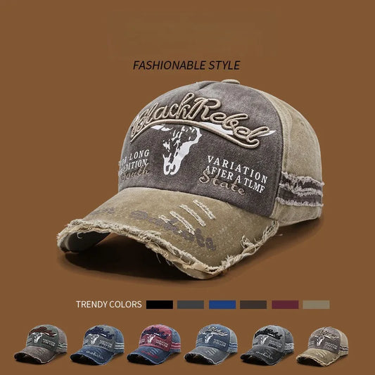 Nueva gorra de bÃ©isbol de algodÃ³n lavada a la moda para hombre, gorra deportiva Retro para hombre para las cuatro estaciones, gorra deportiva para exteriores, accesorio para hombre