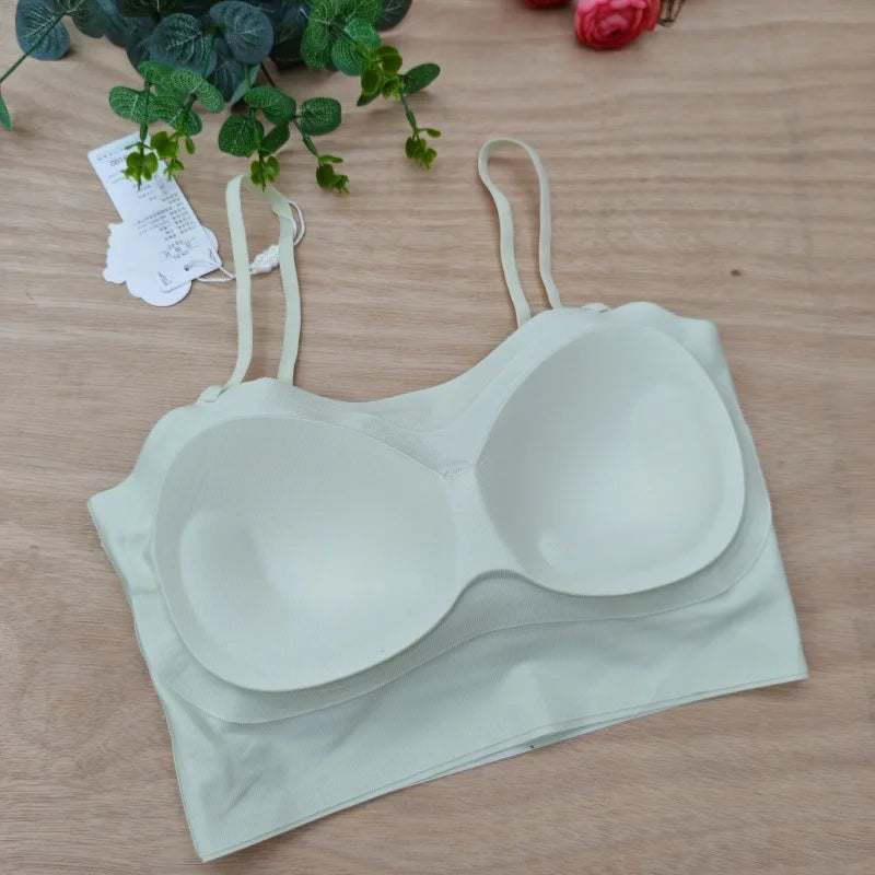 Sujetador Invisible de realce con espalda descubierta para mujer, sujetadores sexys de corte bajo, ropa interior de boda con espalda abierta, lencería sin costuras 2024