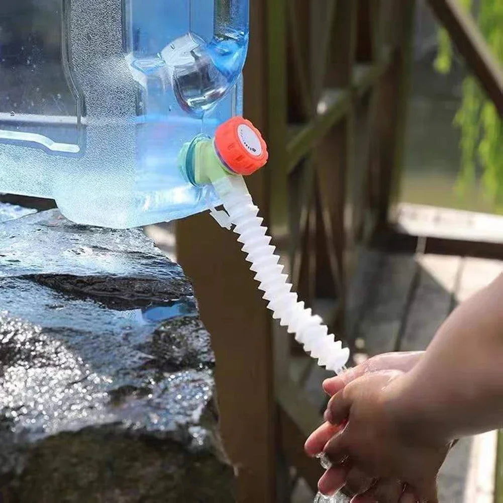 Tubo de extensión de grifo portátil, accesorios de cubo de agua, extensor de manguera de grifo telescópico, tubo extensible para acampar al aire libre