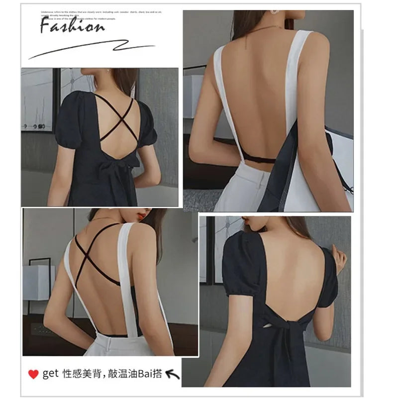Sujetador Invisible de realce con espalda descubierta para mujer, sujetadores sexys de corte bajo, ropa interior de boda con espalda abierta, lencería sin costuras 2024