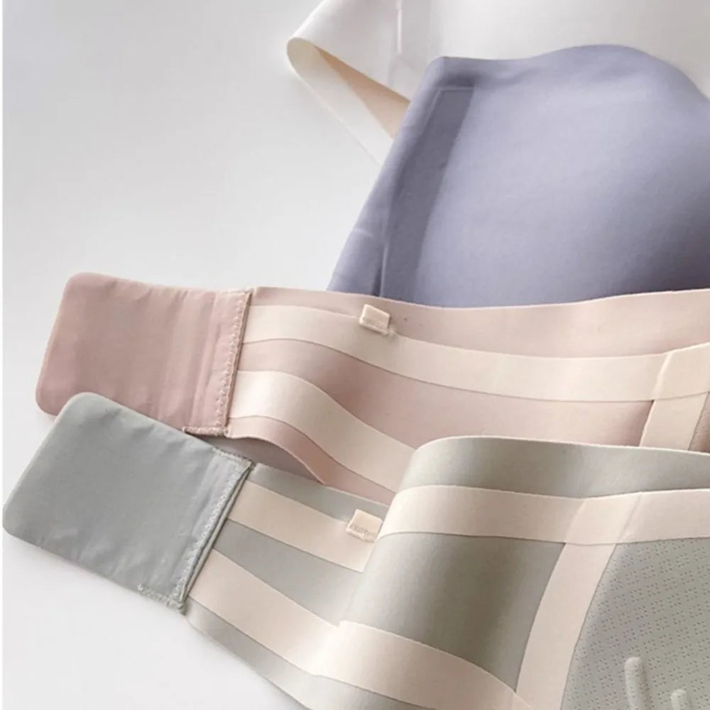 Sujetador envuelto sin tirantes de Color sólido, ropa interior Invisible antideslizante para mujer, lencería femenina fina para boda