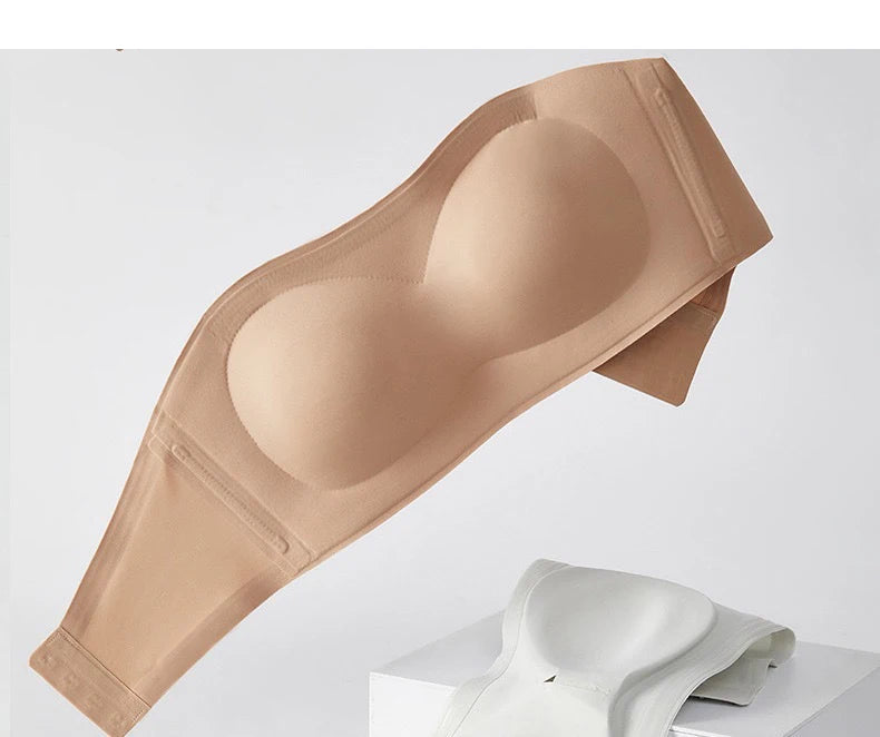 Sujetador adhesivo blanco sin tirantes, Push-Up, antideslizante, pecho pequeño, ligero, lencería Invisible Sexy para mujer, fiesta diaria, boda